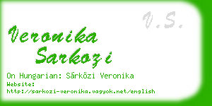 veronika sarkozi business card